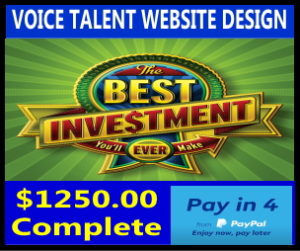 voice talent website design