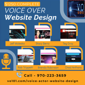voice actor website design services