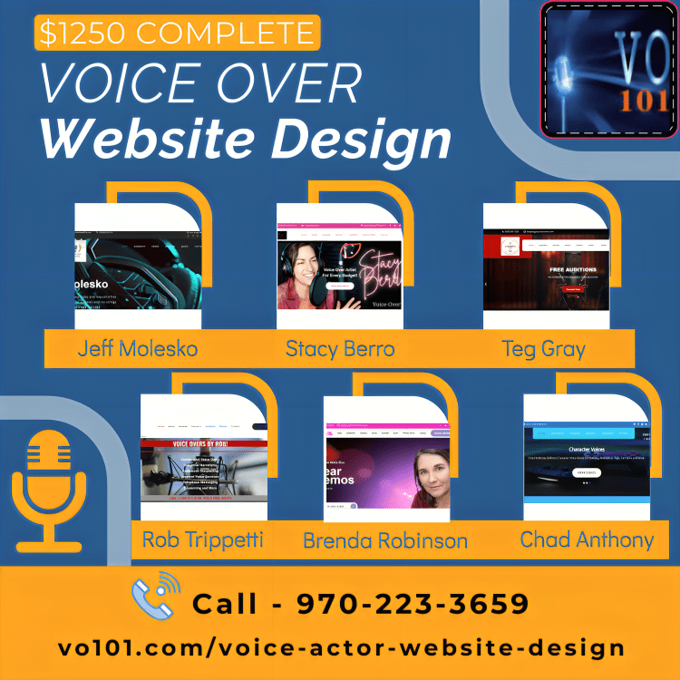 voice actor website design services