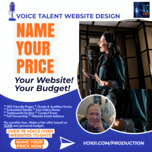voice talent website design