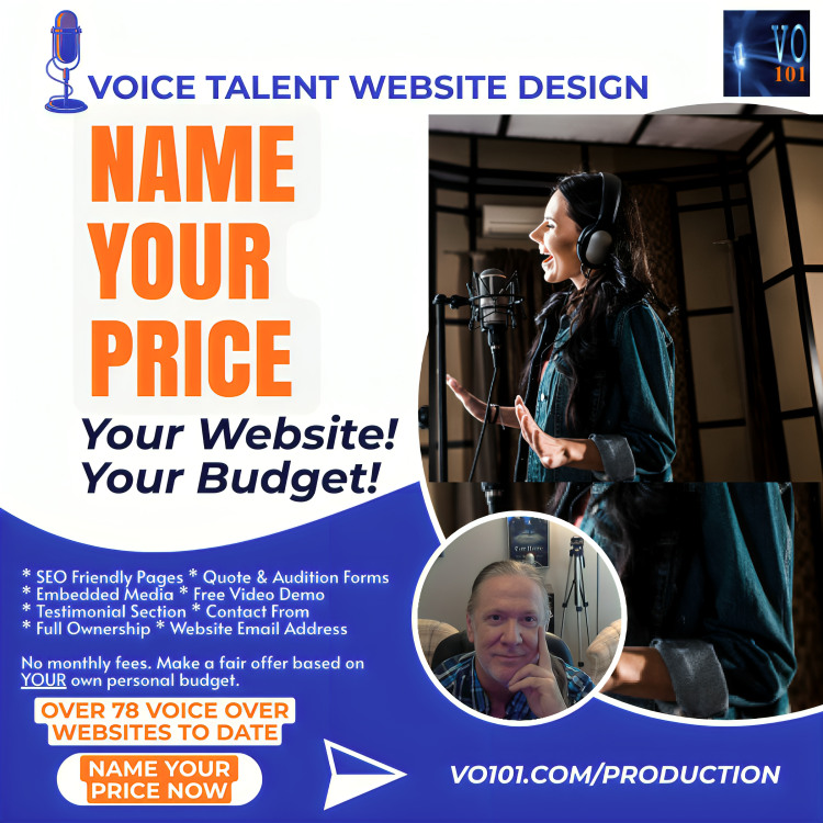 voice talent website design
