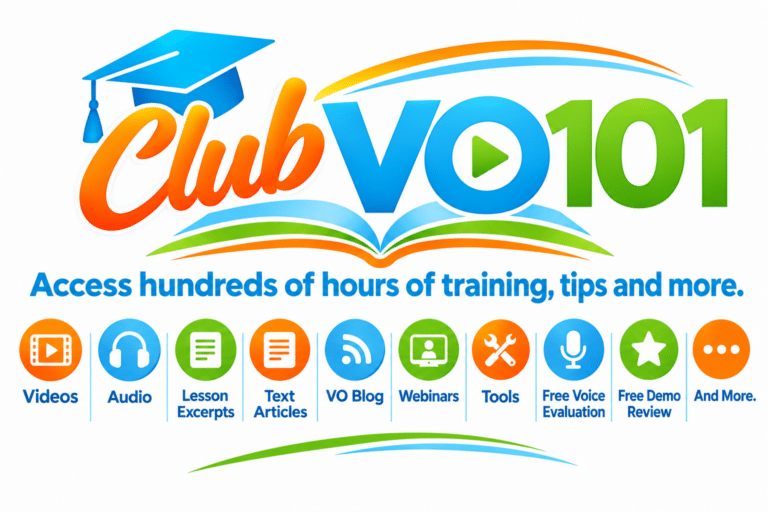 free voice over training, videos and audio.